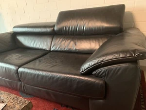 Ledersofa schwarz von Ewald Schillig - Bild 1 von 4