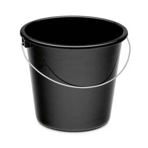 Haushaltseimer 10 L schwarz Putzeimer Kunststoffeimer Wischeimer Wassereimer - Picture 1 of 1