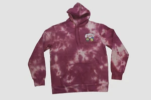 Cheech & Chong Mens Buds Graphic Red Wash Tie Dye Hoodie NWT S-XL - Picture 1 of 5