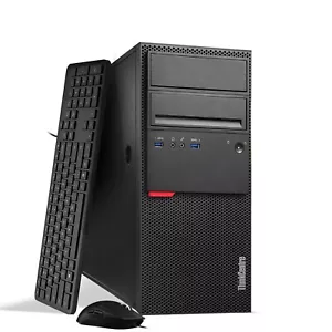 Lenovo Tower Komputer stacjonarny Intel i5-6500 16GB RAM 256 GB SSD 1 TB HDD Wi-Fi Win10 Pro - Zdjęcie 1 z 6