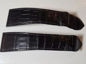 Cartier Crocodile Leather strap,  men's,  26mm top , 19mm to buckle. Genuine Car