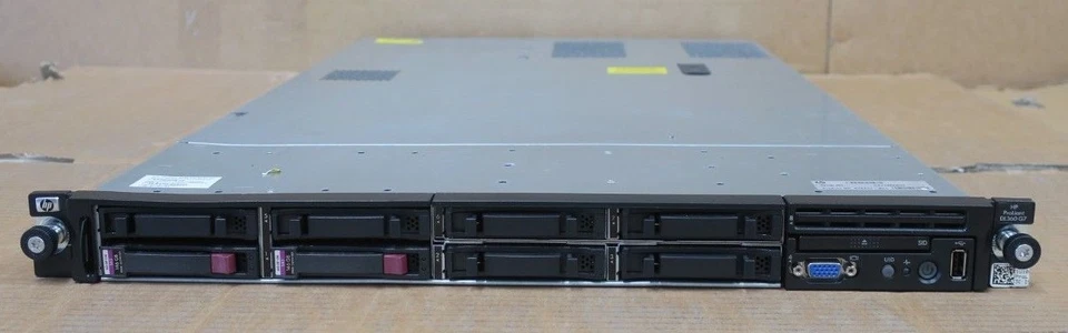 HP Proliant DL360 G7 1x Xeon Quad-Core E5620 2.4GHz 48GB Ram 2x 146GB 1U Server - Image 1 of 3