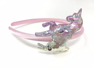 Pink Unicorn Headband Pink Sequin Unicorn Hairband - Picture 1 of 2