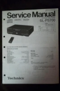 Technics Service Manual for the SL-PS700 CD Changer Player - Picture 1 of 1