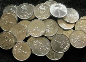 Denmark Ore 1967 BU lot of 25 BU coins - Picture 1 of 5