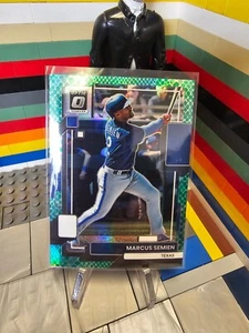 Marcus Semien 2022 Donruss Optic Green Dragon Prizm 58/99 Texas Rangers - Bild 1 von 2