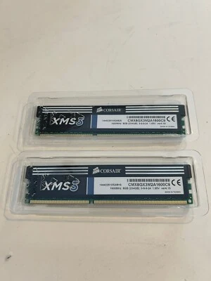 Corsair Memory XMS3 8GB (4GBx2) DDR3 1600MHz RAM (CMX8GX3M2A1600C9) - Image 1 of 2