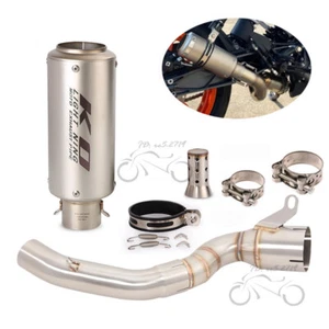 Modified Exhaust Link Pipe Tail Muffler Slip for DUKE 200 2022 2023 2021 2020 - Picture 1 of 12