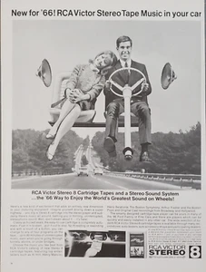 1965 RCA Victor Car Stereo 8 Cartridge Tapes Stereo Sound System Print Ad - Bild 1 von 1