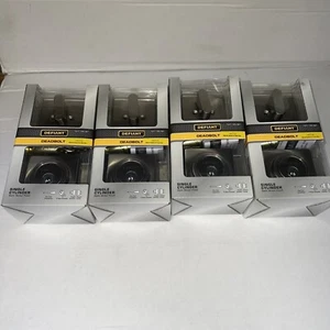 Defiant Square Single Cylinder Deadbolt Satin Nickel 1007789961 LOT OF 4 - Picture 1 of 5