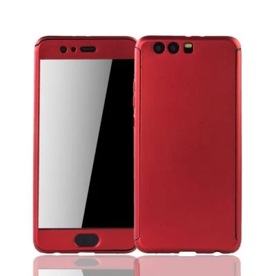 Custodia Cellulare Protettiva per Huawei P10 Plus Full Cover Display Bumper Red - Immagine 1 di 4
