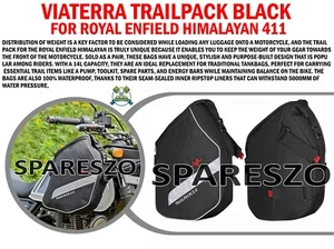 "VIATERRA TRAILPACK, BLACK" FIT FOR ROYAL ENFIELD HIMALAYAN 411 - Picture 1 of 12