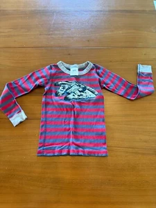 Hanna Andersson Star Wars Striped Pajama Top Shirt Size 6-7 Millenium Falcon - Picture 1 of 3