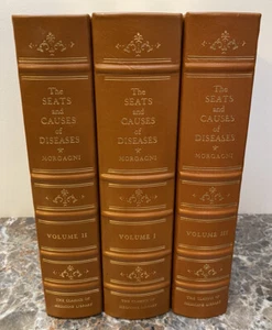 The Seats and Causes of Diseases Leather Bound Gryphon 3 vol 1983 Classics Med - Picture 1 of 10