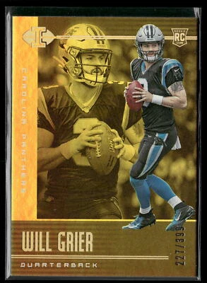 Will Grier 2019 Illusions #96 227/399 Rookie Trophy Collection Gold Panthers - Image 1 of 2