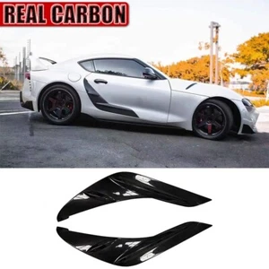 Carbon Fiber Trd Style Side Fender Door Garnish Fit For Supra GR A90 MKV 2019+ - Picture 1 of 19