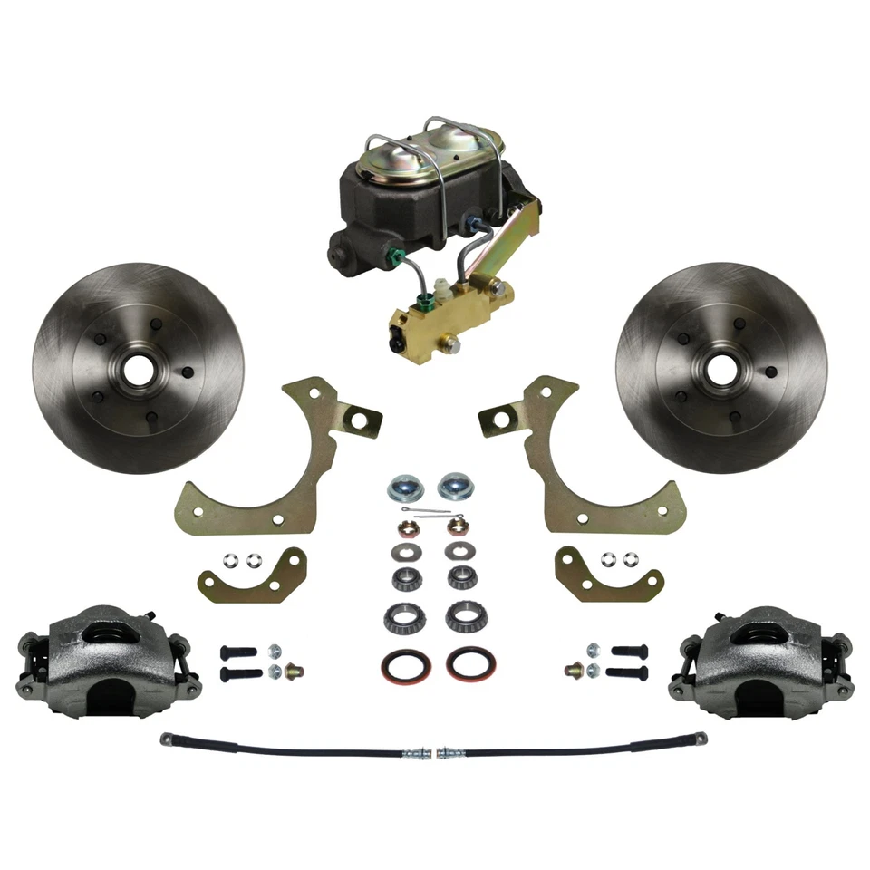 Frenos LEED - FC1011-3A3 Kit Delantero Manual Rotores Lisos Pinzas Chapadas en Zinc Foto 1 de 4