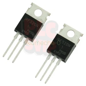 10PCS NEW IRF520N IRF520 Power MOSFET N-Channel TO-220 - Picture 1 of 4