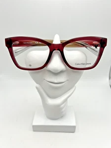 Calvin Klein Jeans CKJ23650 Authentic Eyeglasses Frame 53-17-140 Burgundy 601 - Picture 1 of 6