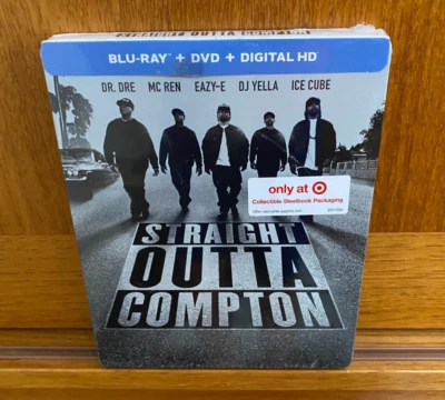 Straight Outta Compton Steelbook Blu-Ray DVD Digital HD  New Sealed MINT RARE - Image 1 of 2
