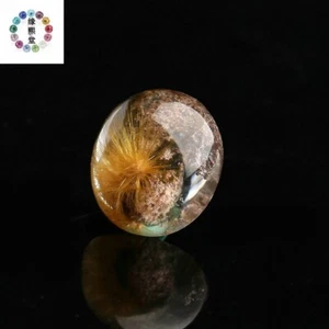 4Ct 100% Natural Rutile Flowers & Phantom Quartz Crystal Pendant Polished - Bild 1 von 4