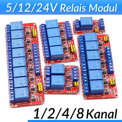 1/2/4/8 Kanal 5/12/24V G3MB-202P Solid State Relais Modul Brett Low/High Level - Bild 1 von 4