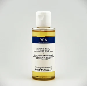 🌊REN Atlantic Kelp & Magnesium Anti-Fatigue Body Wash 50ml/1.7oz | Revitalizing - Picture 1 of 5