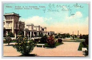 Postkarte: Kuba: 1928 Presidents Avenue at Vedado, Havanna, Kuba - verschickt - Bild 1 von 2