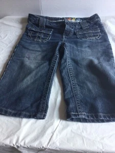 Mudd Jeans Girls Short size 10 blue denim with 4 pockets bermudas good condition - Picture 1 of 9