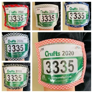 DOG SHOW RING ID ARMBAND CARD HOLDER HANDMADE IN THE UK ASSORTED DESIGNS - Picture 1 of 7