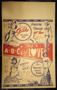 The A-B-C's of Love 1953 Vintage Fensterkarte (14x22) Shirley Jean Rickert - Bild 1 von 2