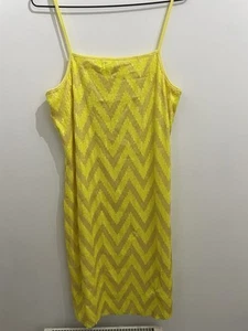 River Island Yellow Sequin Dress 15/16 Years (size6/8) - Picture 1 of 5