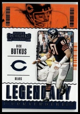 2020 Panini Contenders #LC-DBU Dick Butkus Legendary Contenders - Image 1 of 2