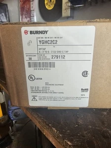 1 box of 50 NEW Burndy YGHC2C2 Hytap Grounding Compression C-Tap 6-2To6-2 CU GRD - Picture 1 of 1