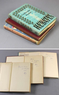 HE BATES three SIGNED novels Bride Evensford Purple Plain and Catherine Foster - Image 1 of 4