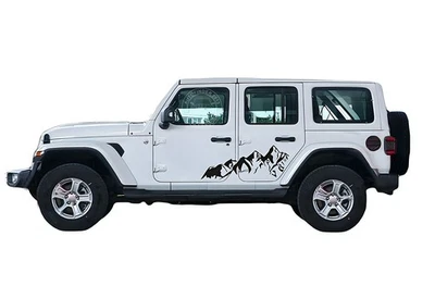Graphics Mountain Sticker For Jeep Wrangler Rubicon Sahara Side Door Vinyl Decal - Изображение 1 из 4