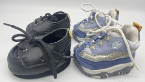 Build A Bear B-A-B Shoe Lot (A), Blue Skechers, Black Shoes, FREE SHIPPING - Picture 1 of 14