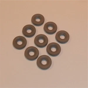Dinky Toys Supertoys Foden Truck Grey Block Tread Tires Tyres Set of 9 Pack #123 - Picture 1 of 4