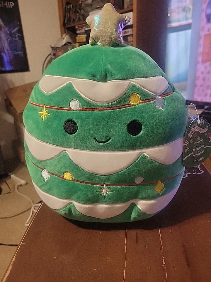 KELLY TOYS/JAZWARES 2023 SQUISHMALLOWS CHRISTMAS JOHANN 12" PLUSH NEW W/TAG - Image 1 of 4