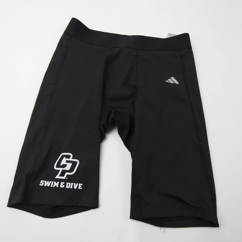 Pantalones Cortos de Compresión Cal Poly Mustangs Adidas Techfit Para Mujer Negros Nuevos Foto 1 de 1