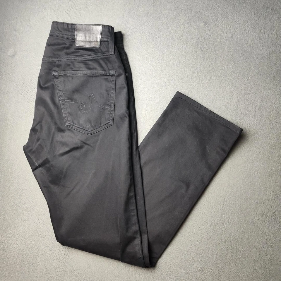 Pantalones de mezclilla ajustados negros 33x32 AG Adriano Goldschmied Everett para hombre Foto 1 de 4