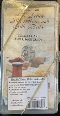 Kreinik Mfg. SILK Thread COLLECTION 25 Silk Mori 1/2” Skeins Threads NIB - Image 1 of 4