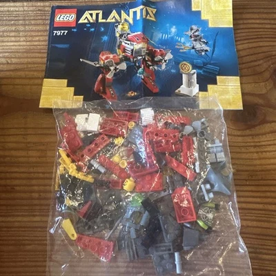 LEGO 7977 Atlantis Seabed Strider 2 figures/Book (1 Missing trident see Desc) - Image 1 of 4