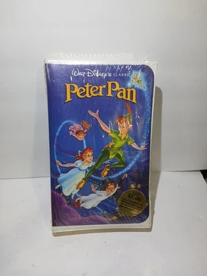 Peter Pan VHS- Black Diamond Walt Disney Classics 1990 Shrink Wraped Unopened  Foto 1 de 4