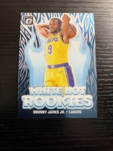 Óptica Panini Donruss 2024-25 - White Hot Rookies Bronny James #15 (RC) - Imagen 1 de 2