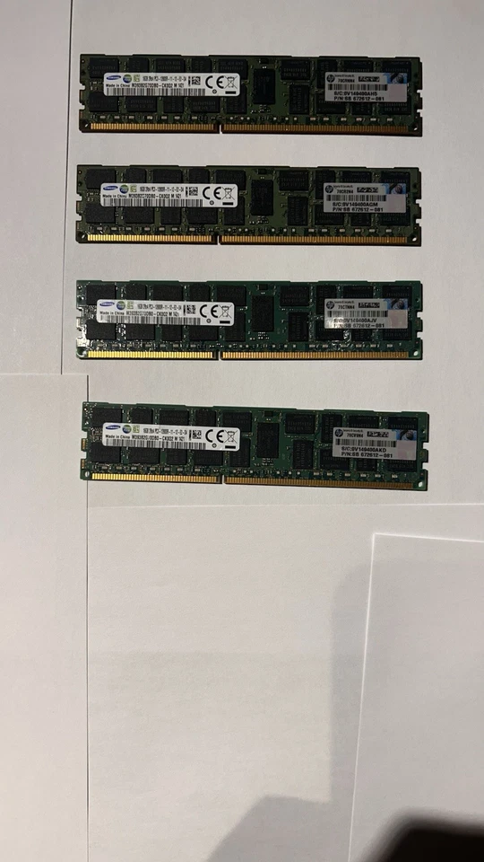 Samsung 128GB 8x 16GB 2Rx4 PC3L-12800R ECC REG Server RAM Memory - M393B2G70DB0 - Image 1 of 4
