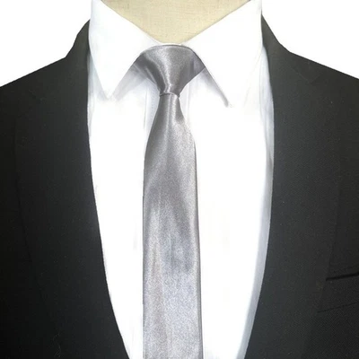 2 PIEZAS Nuevo Para hombres Vestido Corbata Color Sólido Clásico Cuello Corbata Boda Formal  Foto 1 de 4