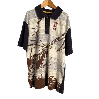 Camisa polo masculina manga curta Piratas do Caribe Disney Store tamanho G - Imagem 1 de 4