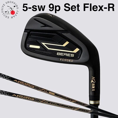 HONMA Beres 09 Black Iron 5-sw 9p Set ARMRQ FX Black Flex R Japan Exclusive 2024 - Image 1 of 4