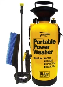 Lavatrice Elettrica Portatile 8Ltr MOTORHOME CARAVAN BICI BARCA CAMPER TRASPORTATORE T4/T5 - Foto 1 di 6